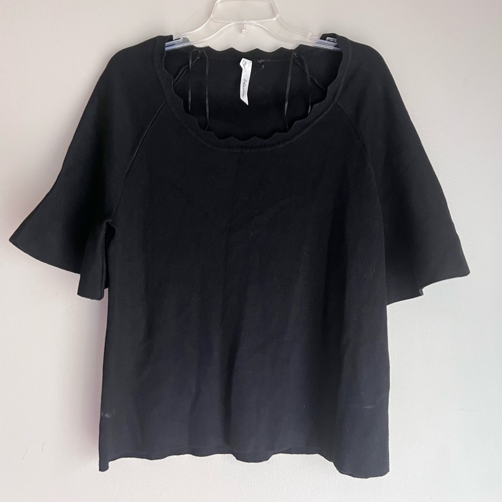 Collection B Black Short Sleeve Top
